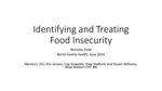 Identifying and Treating Food Insecurity