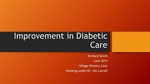Improvement in Diabetic Care by Richard Smith