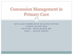 Concussion Management in Primary Care