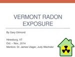 Vermont Radon Exposure by Gary Gilmond