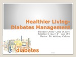 Healthier Living: Diabetes Management by Brandon Childs