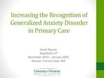 Increasing the Recognition of Generalized Anxiety Disorder in Primary Care