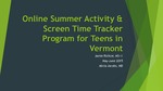 Online Summer Activity Tracker for Teens by Jamie E. Richter