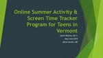 Online Summer Activity Tracker for Teens