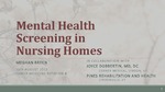 Mental Health Screening in Nursing Homes