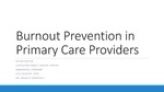 Burnout Prevention in Primary Care Providers