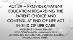 Increasing Provider Awareness Regarding Act 39 in Middlebury Vermont by Kyle F. Concannon