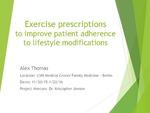 Exercise prescriptions to improve patient adherence to lifestyle modifications by Alex W. Thomas