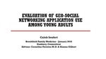 Evaluation of Geo-Social Networking Application Use Among Young Adults