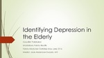 Identifying Depression in the Elderly by Gayathri Prabhakar