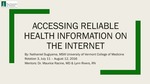 Accessing Reliable Health Information On The Internet