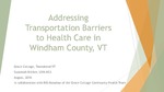 Addressing Transportation Barriers to Healthcare in Windham County, VT by Susannah Kricker