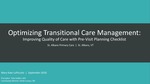 Optimizing Transitional Care Management by Mary Katherine LoPiccolo