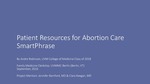 Abortion Resources Patient Handout SmartPhrase