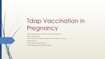 Tdap Vaccination in Pregnancy by Melissa N. Rafferty