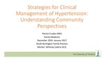 Strategies for Clinical Management of Hypertension: Understanding Community Perspectives by Patrick Cruden
