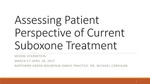 Assessing Patient Perspective of Current Suboxone Treatment