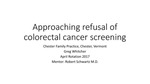 Approaching Refusal of Colorectal Cancer Screening by Greg Whitcher