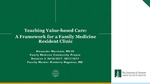 Teaching Value-based Care: A Framework for a Family Medicine Resident Clinic