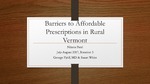 Barriers to Affordable Prescriptions in Rural Vermont