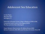 Adolescent Sex Education by Carolyn Payne