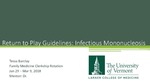 Determination of Return to Play in Infectious Mononucleosis by Tessa R. Barclay