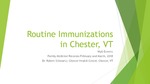 Routine Immunizations in Chester, VT by Wyll T. Everett
