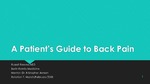 A Patients Guide To Back Pain by Russell R. Reeves