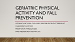 Physical Activity and Fall Prevention in Older Adults, an Educational Intervention by Caleb Daniel Knight
