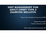 Diet Management for Adult Onset Diabetes Mellitus Type 2