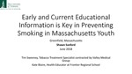 Early and Current Educational Information is Key in Preventing Smoking in Massachusetts Youth