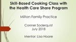 Skill-Based Cooking Class with the Health Care Share