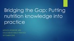 Bridging the Gap: Putting Nutrition Knowledge into Practice