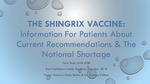 The Shingrix Vaccine: Information for Patients About Current Recommendations & the National Shortage by Purvi Shah