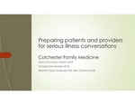 Preparing Patients and Providers for Serious Illness Conversations