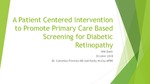 A Patient Centered Intervention to Promote Primary Care Based Screening for Diabetic Retinopathy by William B. Earle