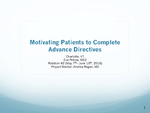 Motivating Patients to Complete Advance Directives by Eva Petrow