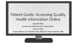 Patient Guide to Access Quality Health Information Online by Danielle Wall