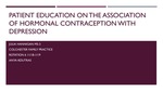 Patient Education on the Association of Hormonal  Contraception with Depression