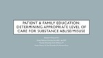 Substance Use Disorder Treatment Decision Aid for Adults in Chittenden County Vermont by Elizabeth V. McLeod