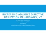 Increasing Advance directive utilization in Hardwick, VT by Maeve Lauren Donnelly