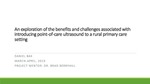 An exploration of the benefits and challenges associated with introducing point-of-care ultrasound to a rural primary care setting by Daniel Bak