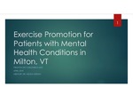 Exercise Promotion for Patients with Mental Health Conditions in Milton, VT by Pirapon Leo Chaidarun