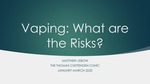 Vaping: What Are the Risks?