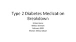Type 2 Diabetes Medication Breakdown