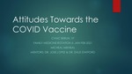 Attitudes Towards the COVID Vaccine