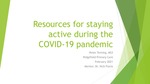 Resources for staying active during the COVID-19 pandemic