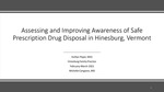 Assessing and Improving Awareness of Safe Prescription Drug Disposal in Hinesburg, Vermont