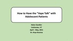 How to Have the “Vape Talk” with Adolescent Patients by Helen Gandler