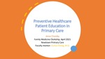 Preventive Healthcare Education in Primary Care by Anna B. Chamby